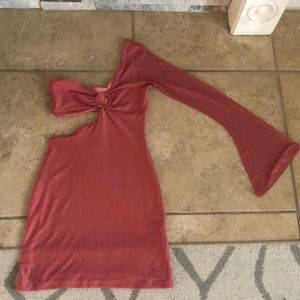 One shoulder mini dress